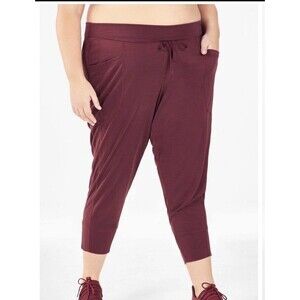 Women’s Fabletics Sleek Knit Drawstring Joggers Sz 2X